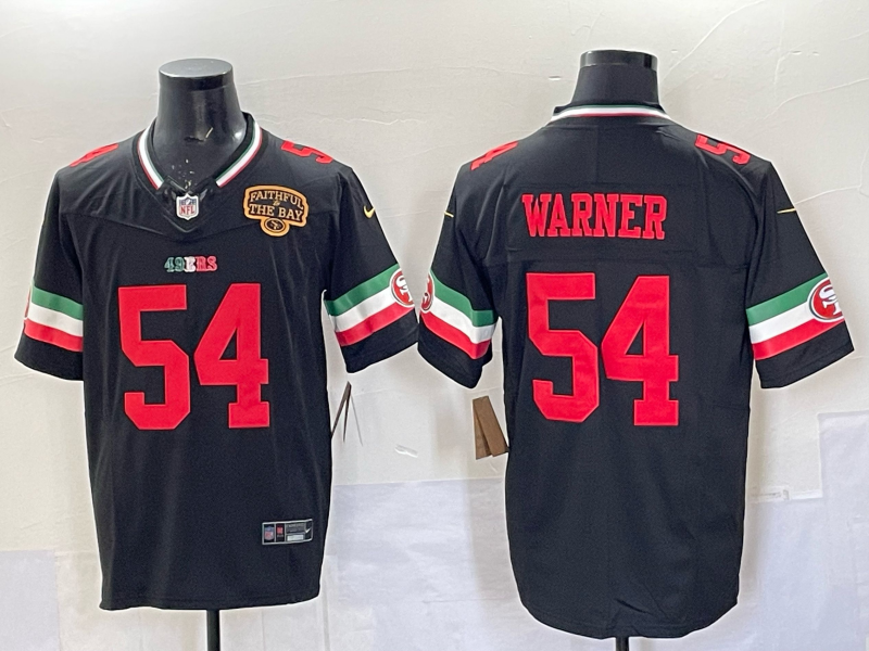 Men 2026 San Francisco 49ers #54 Warner black Nike Limited NFL Jersey 0401003->->NFL Jersey